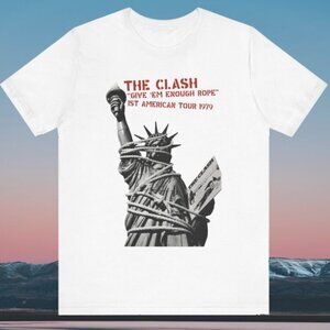 The Clash 1979 Give Em Enough Rope Tour Rock Band Music Fan Graphic T-Shirt 90